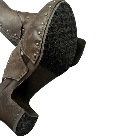 Dansko Ryder women’s brown leather studded heeled clogs Size 9 - Picture 8 of 11